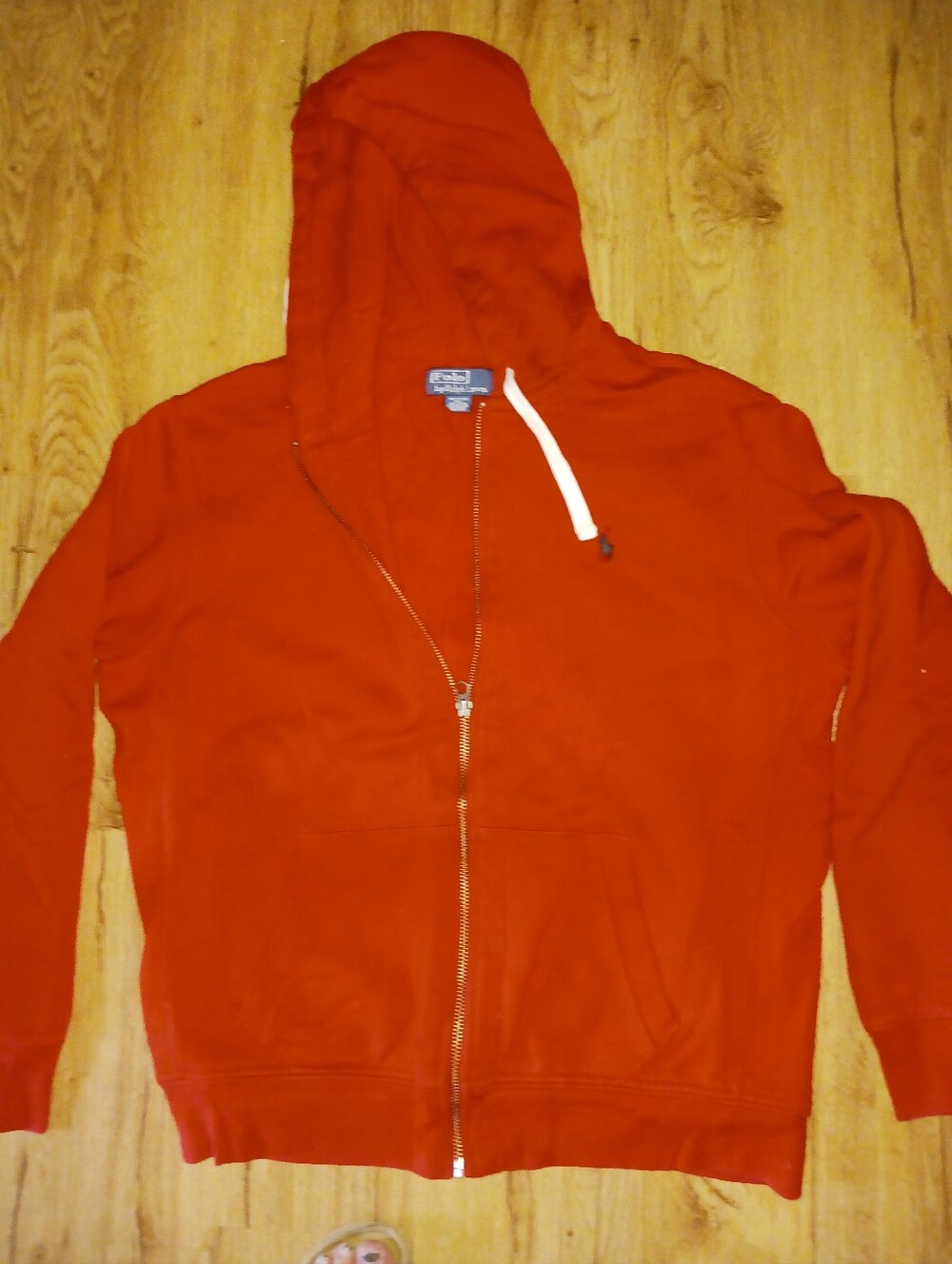 Ralph Lauren Men's Bright Red Full-Zip Hoodie